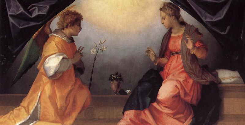 Andrea del Sarto Reported good news Norge oil painting art